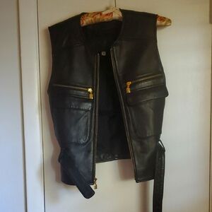 Leather vest